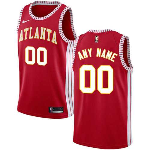 Men & Youth Customized Atlanta Hawks Red Nike Statement Edition Jersey